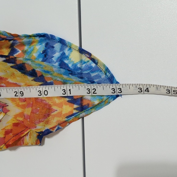 New Directions high and low zigzag Multi colored midi Skirt Size XL - Picture 11 of 12